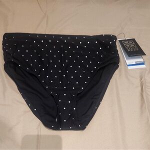 2/$30 NWT Black & Silver Women’s Swimsuit Bottoms XL
